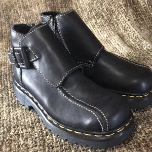 Dr. Martens Slicker Boots in Black Leather